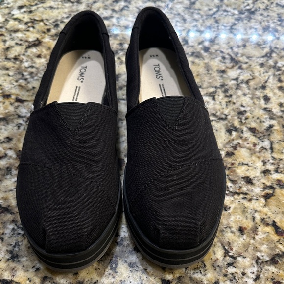 platform shoes womens black toms shoes